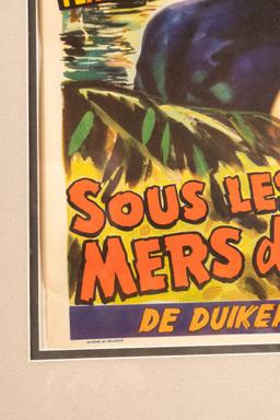 Vintage Sous Les Mers d'Afrique Framed Poster