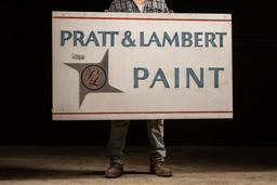 Vintage Pratt and Lambert Paint Tin Sign