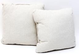 Belgian White Linen Custom Throw Pillows