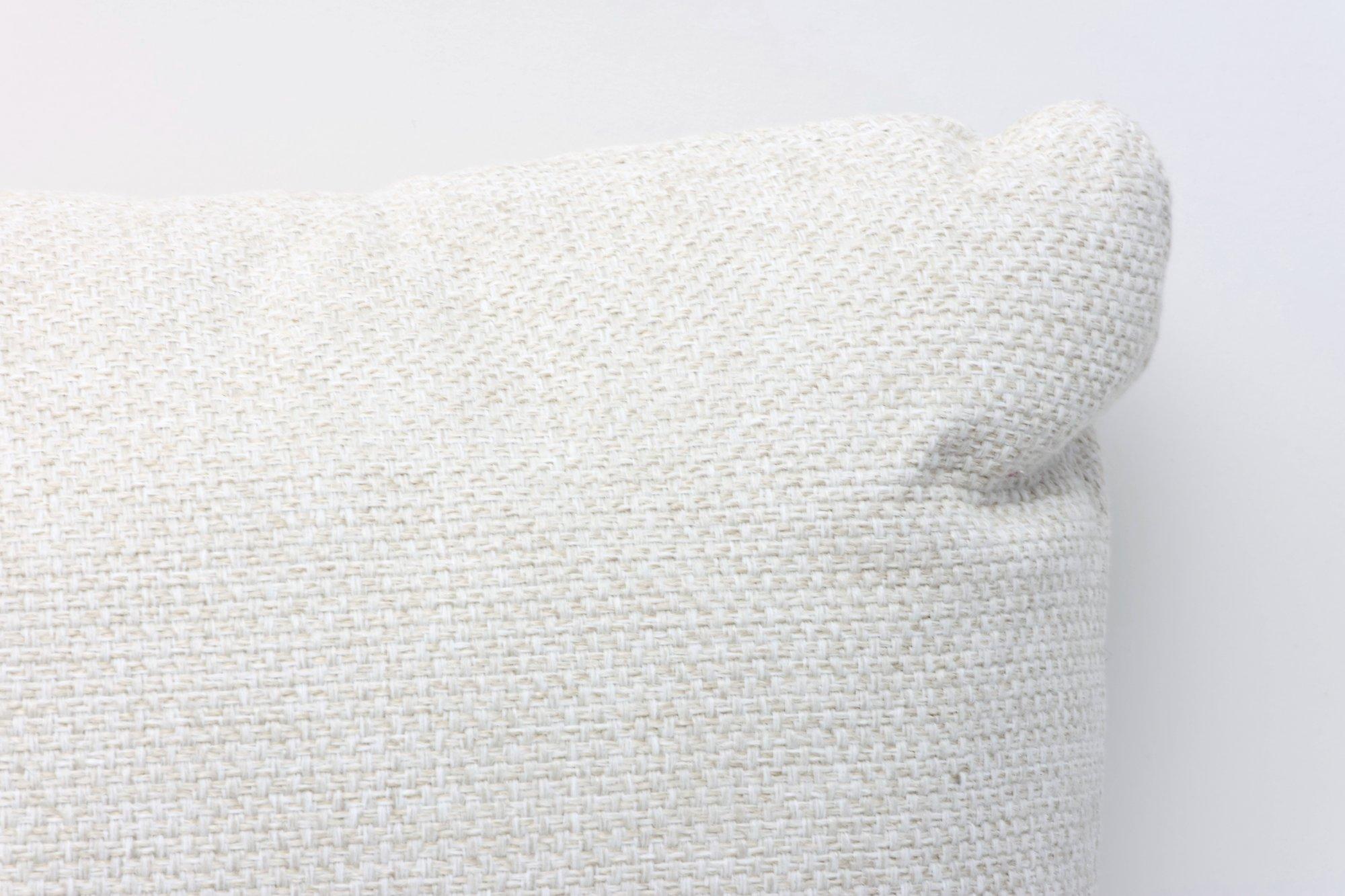 Belgian White Linen Custom Throw Pillows