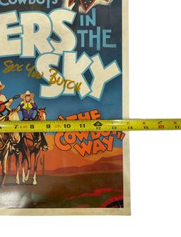 SIGNED - Riders in the Sky - The Cowboy Way Poster - NO COA