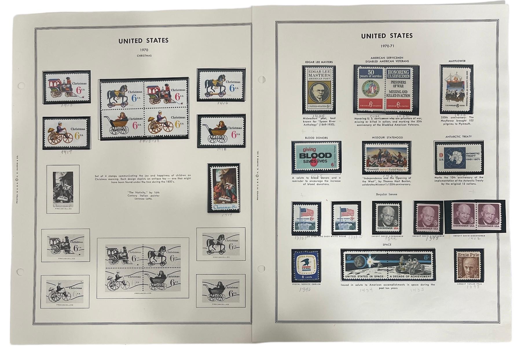 Vintage United State of America Stamp Collection