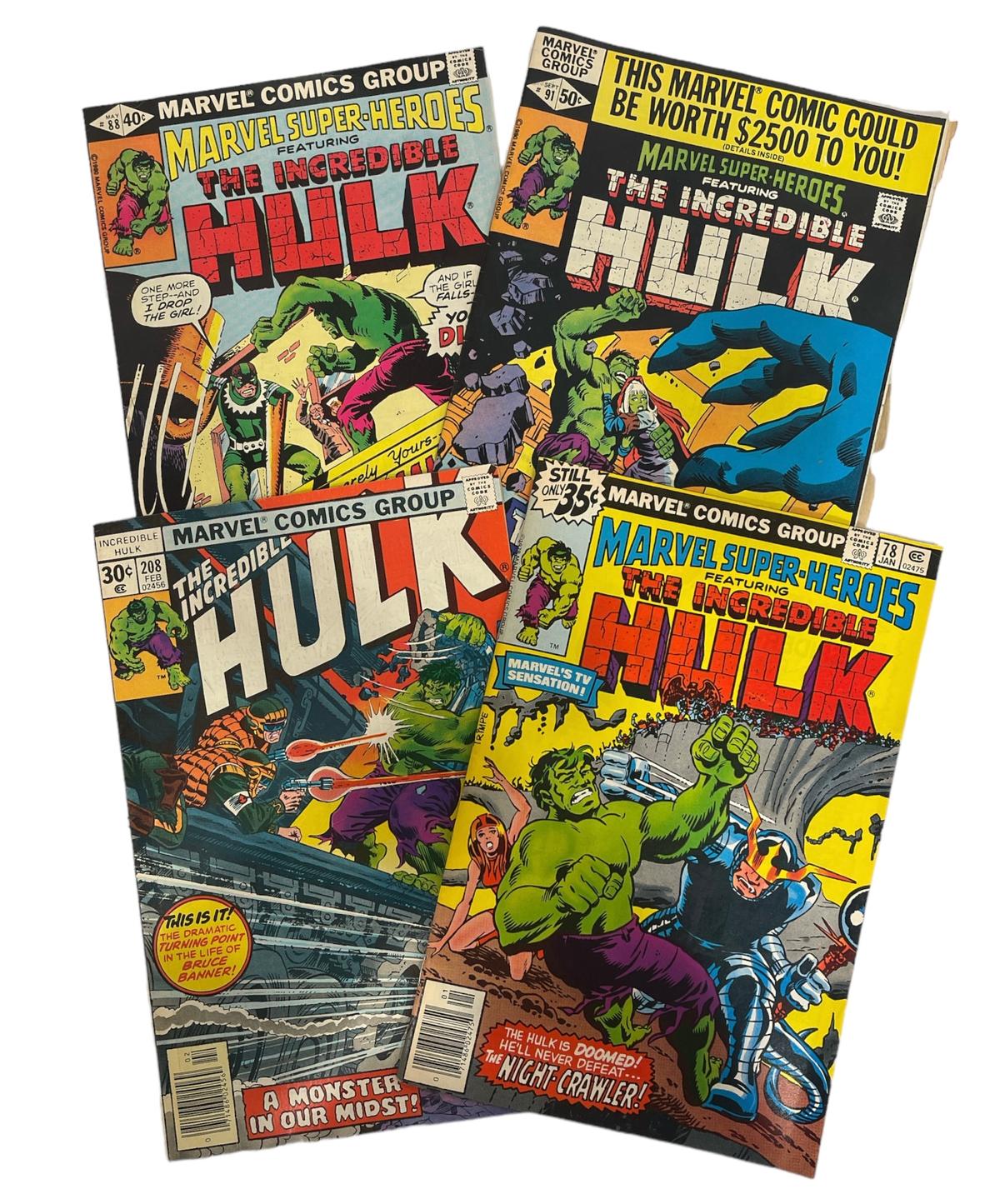 Vintage Marvel Comics - The Incredible Hulk Series