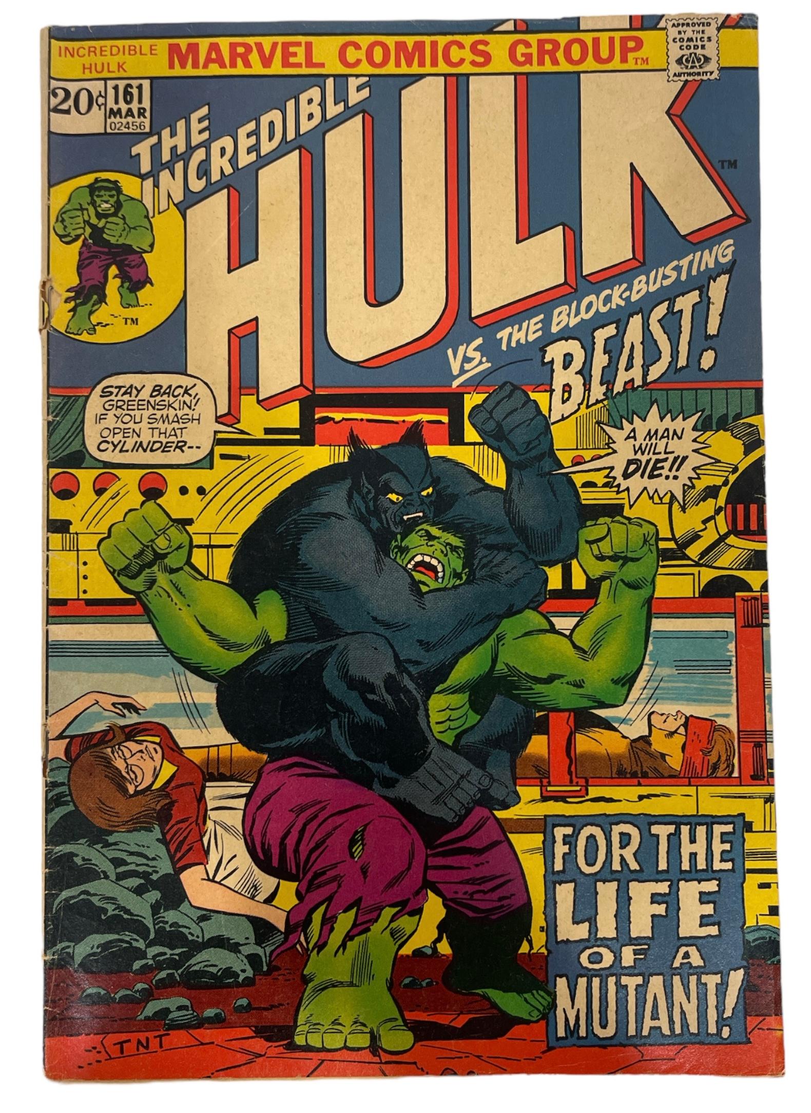 Vintage Marvel Comics - The Incredible Hulk No.238 and No.161