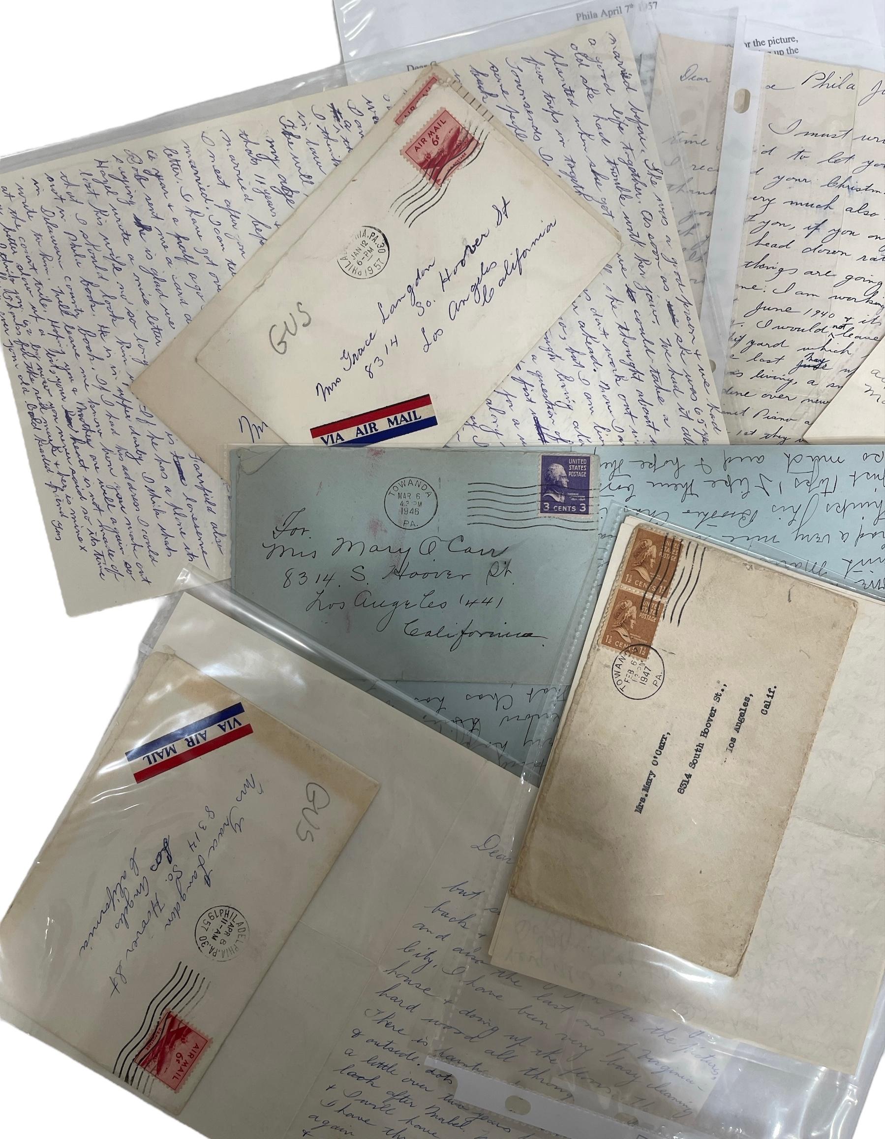 Vintage Envelopes, Letters, and Stamps From the 1940s