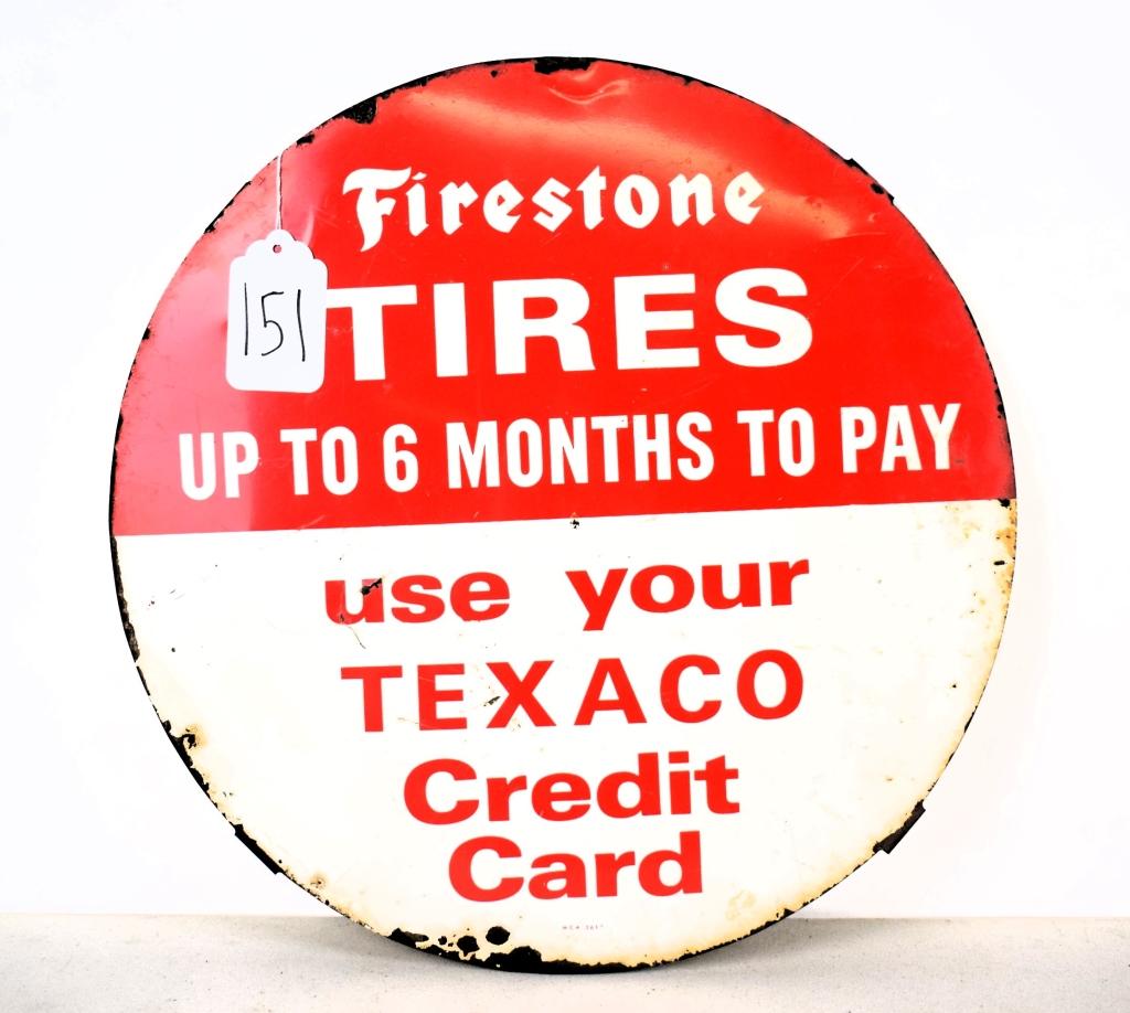 Firestone Tire sign, 15 3/4"