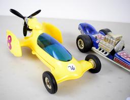 (2) Cox gas tether cars with engines