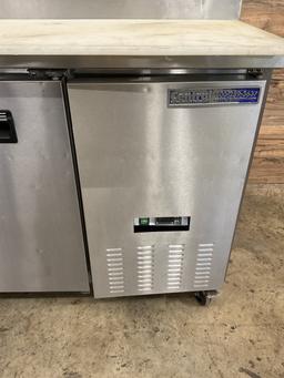 Central 3-Door Refrigerated Prep Station, 115v