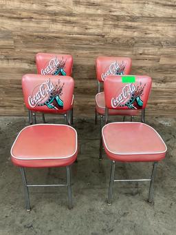 (4) Count Coca Cola Chairs