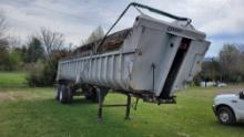 1986 Hobbs T/A  Aluminum End Dump Trailer