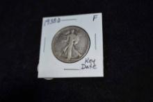 1938-d Walking Liberty Half Dollar