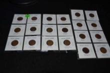 (20) Wheat Pennies, 1919-s - 1957-d