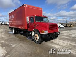 (Kansas City, MO) 2000 International 4700 Van Body Truck Runs & Moves) (Jump to Start, Body Damage,