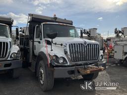 (Rome, NY) 2016 International 7400 Dump Truck Runs, Moves & Dump Operates Body & Rust Damage, Body &