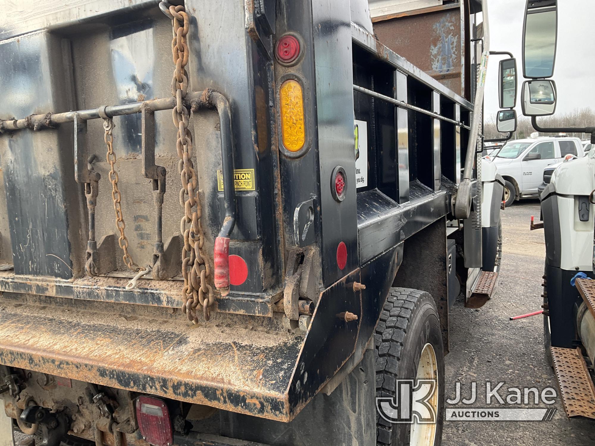 (Rome, NY) 2016 International 7400 Dump Truck Runs, Moves & Dump Operates Body & Rust Damage, Body &