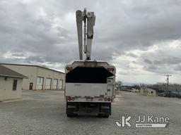 (Fort Wayne, IN) Altec LRV56, Over-Center Bucket Truck mounted behind cab on 2012 Freightliner M2 10