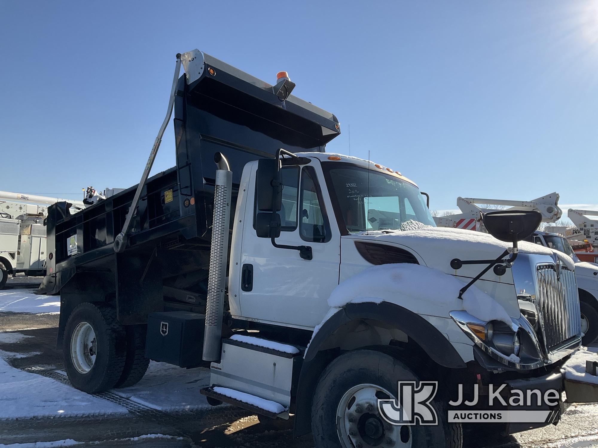 (Rome, NY) 2016 International 7400 Dump Truck Runs, Moves & Dump Operates Body & Rust Damage, Body &