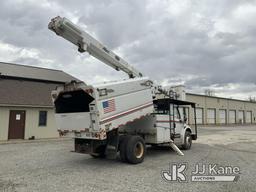 (Fort Wayne, IN) Altec LRV56, Over-Center Bucket Truck mounted behind cab on 2012 Freightliner M2 10