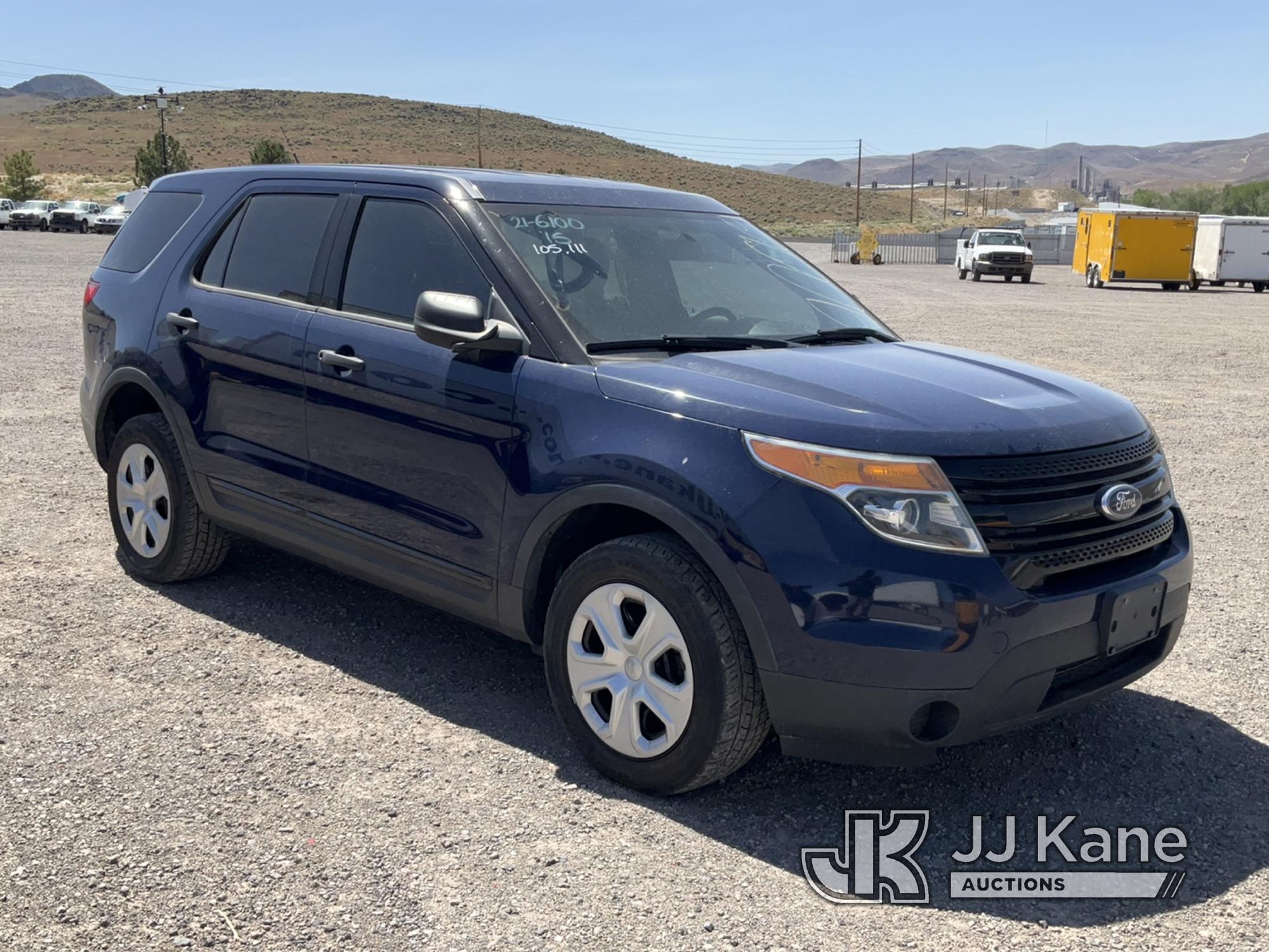 (McCarran, NV) 2015 Ford Explorer AWD Police Interceptor Sport Utility Vehicle Cracked Engine Block.