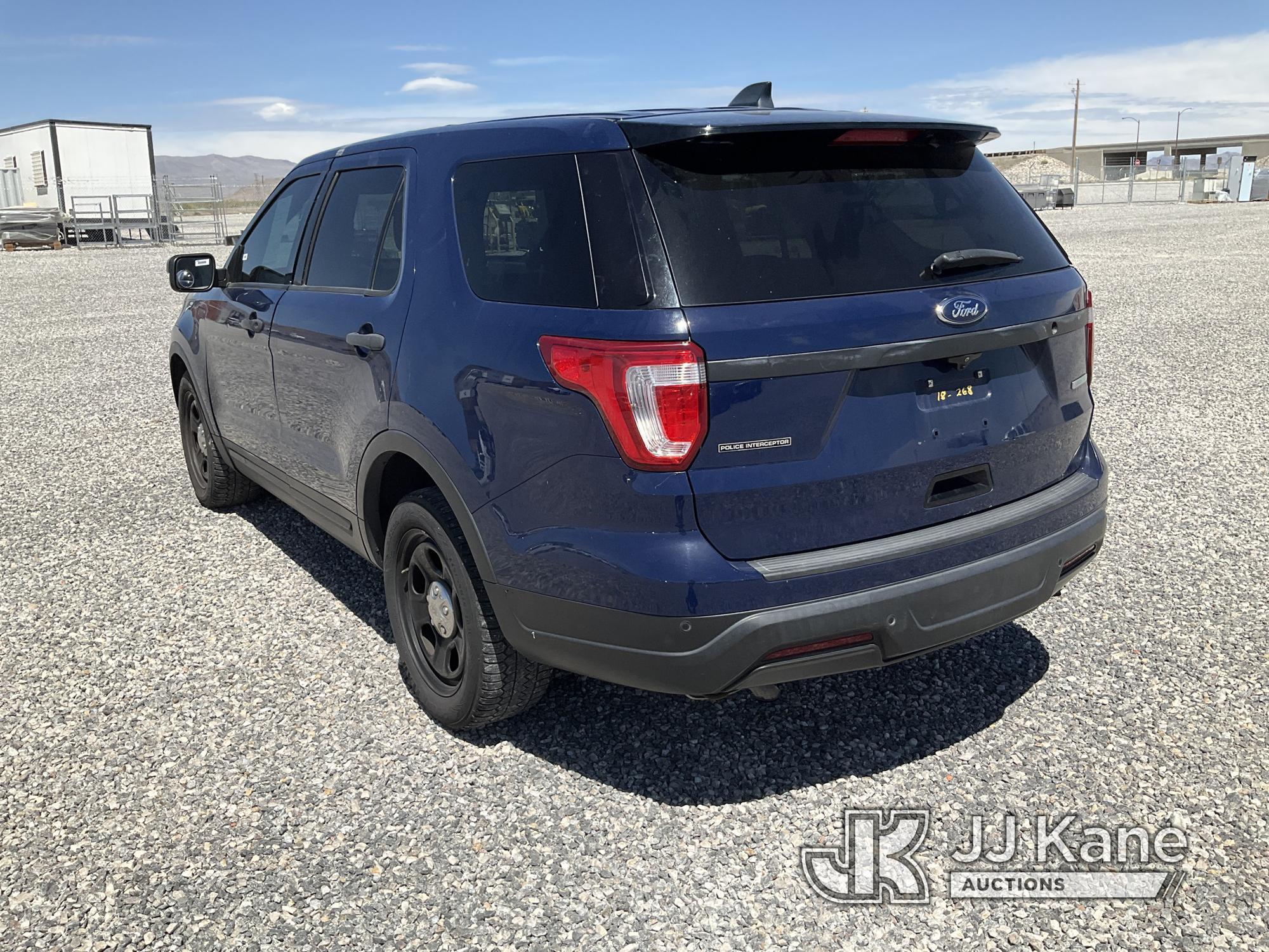 (Las Vegas, NV) 2018 Ford Explorer AWD Police Interceptor No Console Check Engine Light On, Runs & M