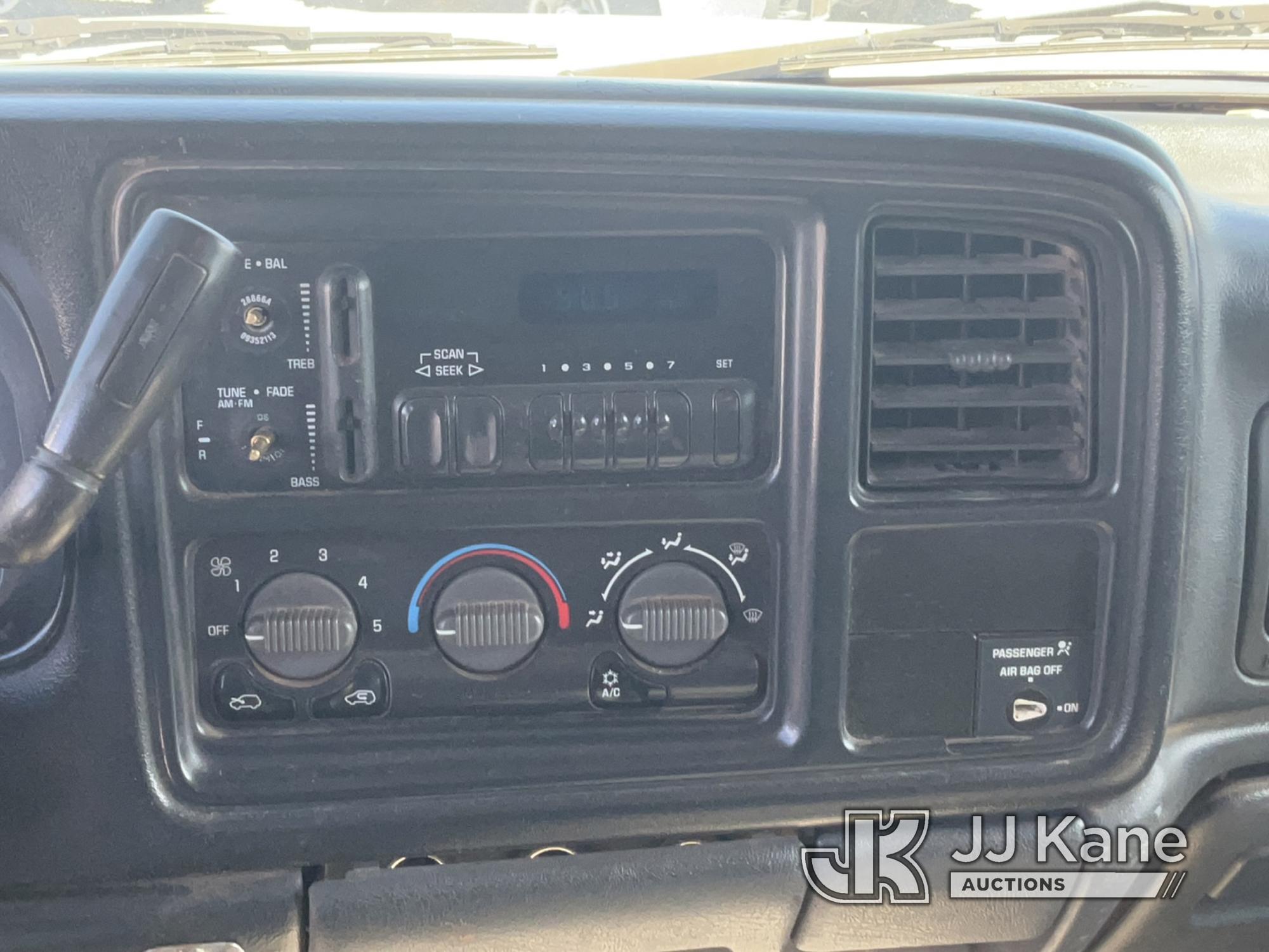 (Las Vegas, NV) 2002 Chevy 3500 Dump Truck, Taxable Body & Interior Damage, Runs & Moves