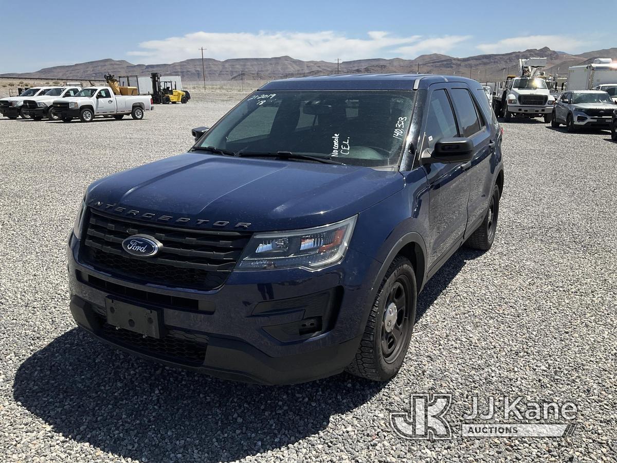 (Las Vegas, NV) 2018 Ford Explorer AWD Police Interceptor No Console Check Engine Light On, Runs & M