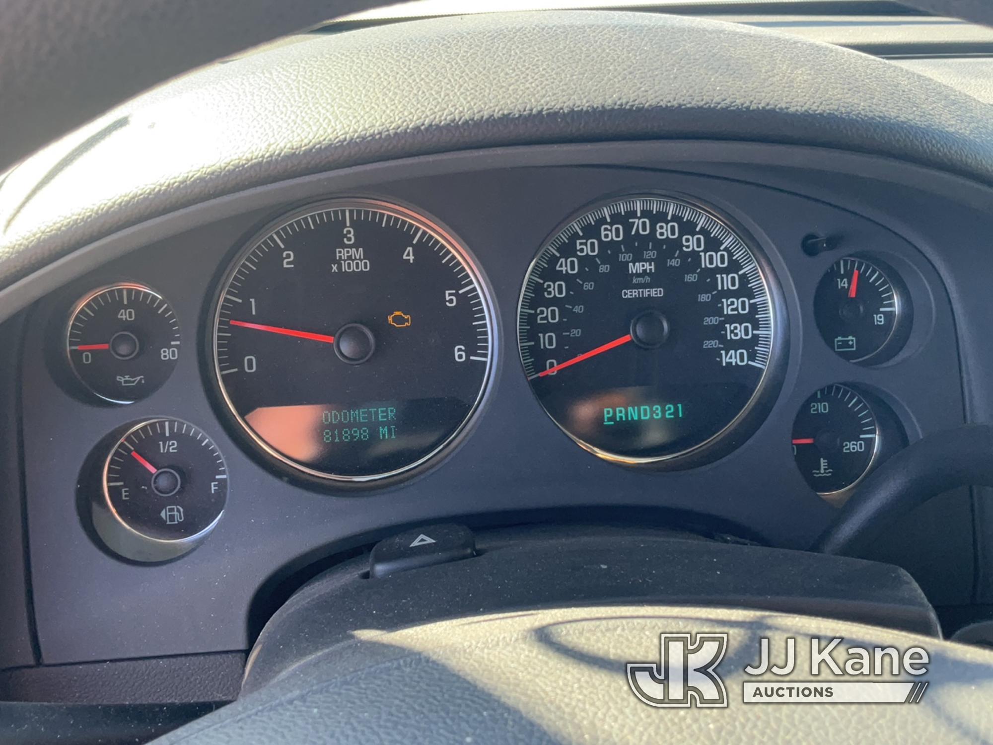 (Las Vegas, NV) 2008 Chevrolet Tahoe Police Package Interior Damage, No Console, Rear Seats Unsecure