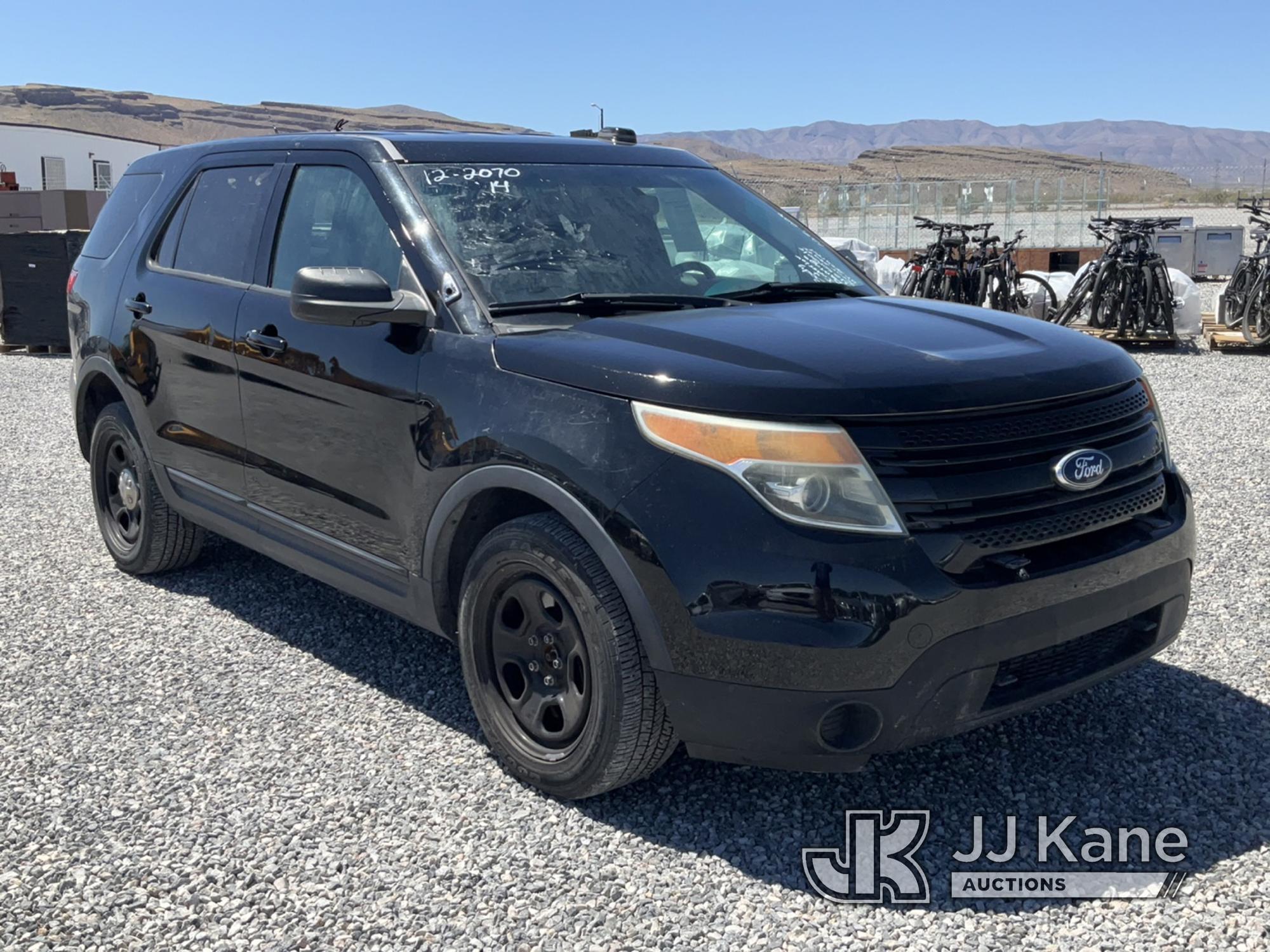 (Las Vegas, NV) 2014 Ford Explorer AWD Police Interceptor Body & Interior Damage, No Console, Rear S