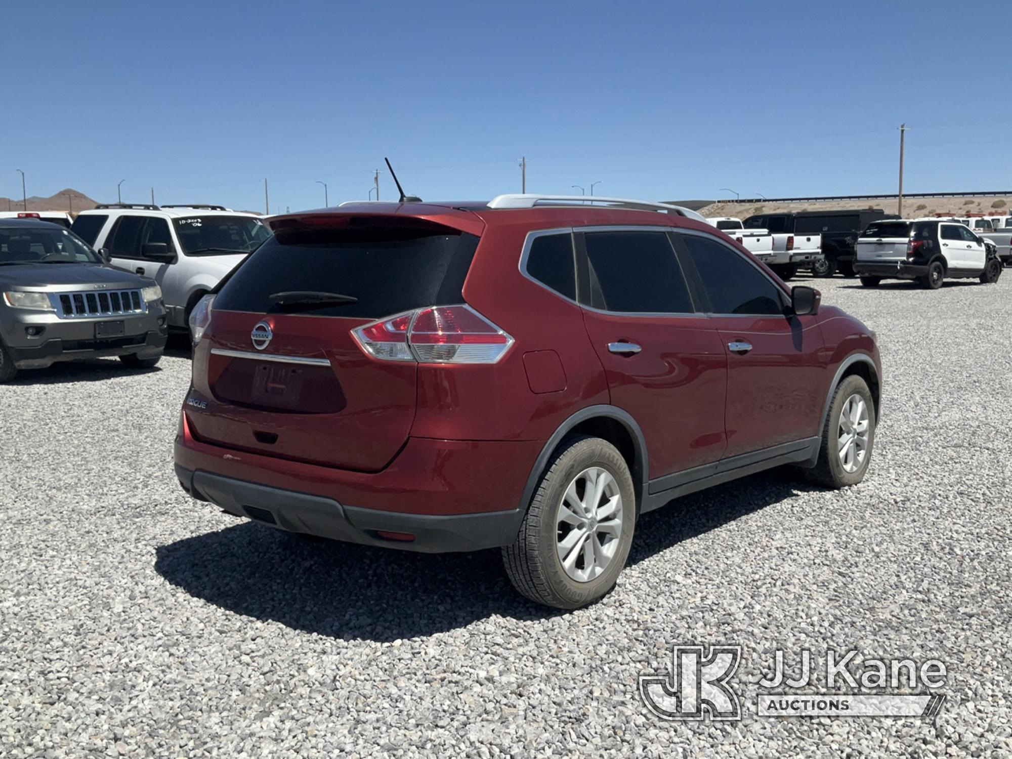 (Las Vegas, NV) 2016 Nissan Rogue Towed In Jump To Start, Check Engine Light On, Runs & Moves