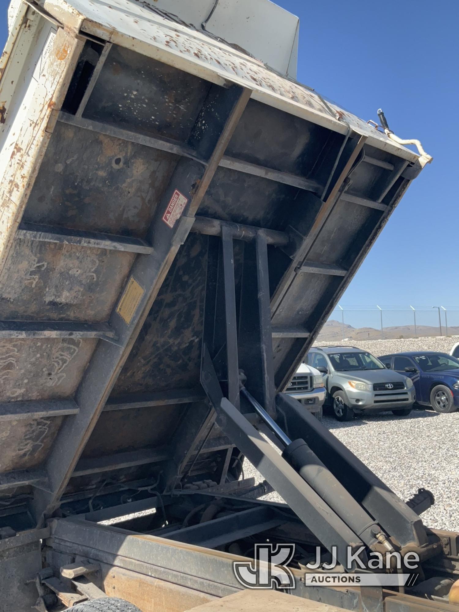 (Las Vegas, NV) 2002 Chevy 3500 Dump Truck, Taxable Body & Interior Damage, Runs & Moves