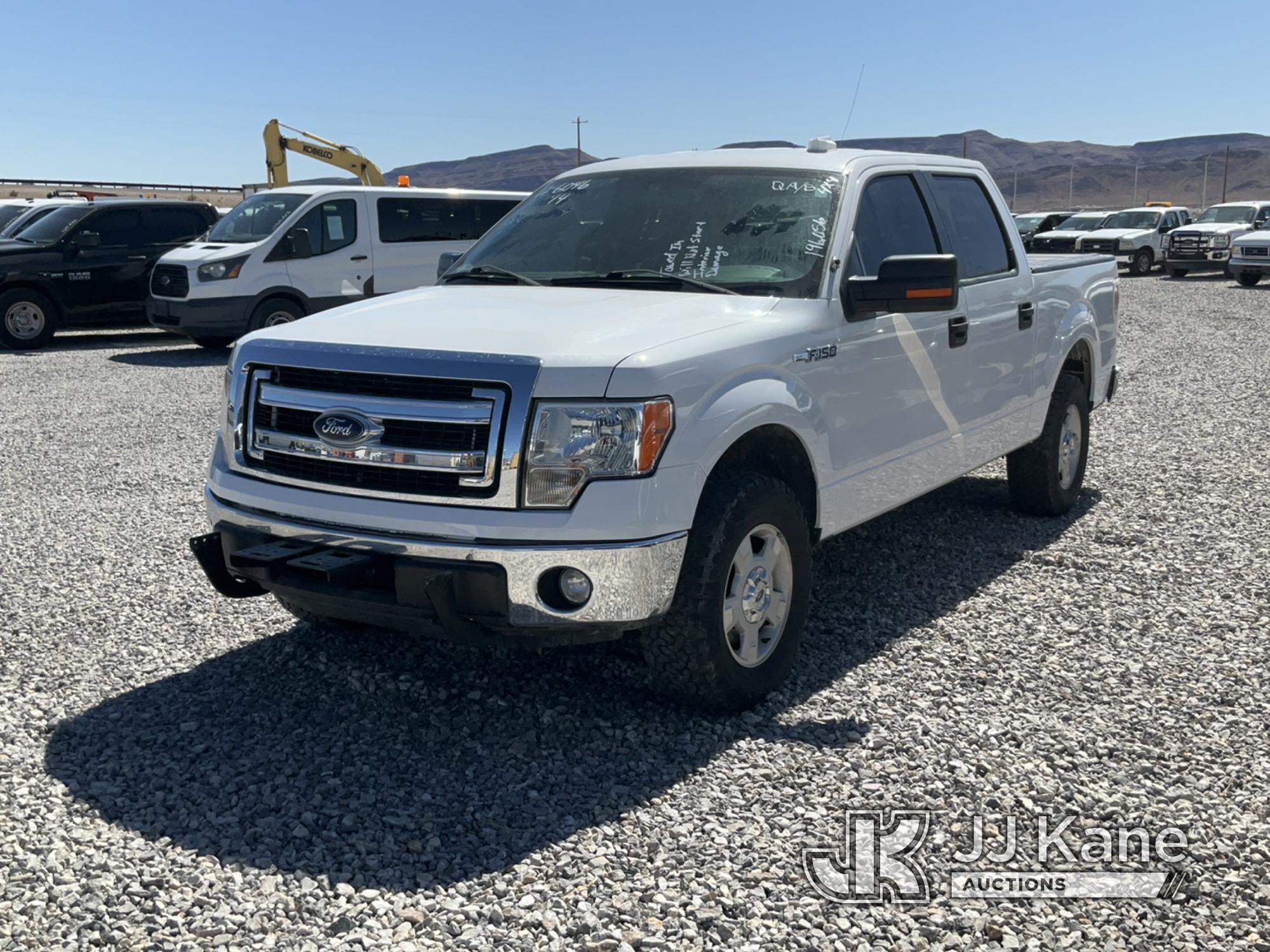 (Las Vegas, NV) 2014 Ford F150 4x4 Towed In, Interior Damage Will Not Start & Does Not Move