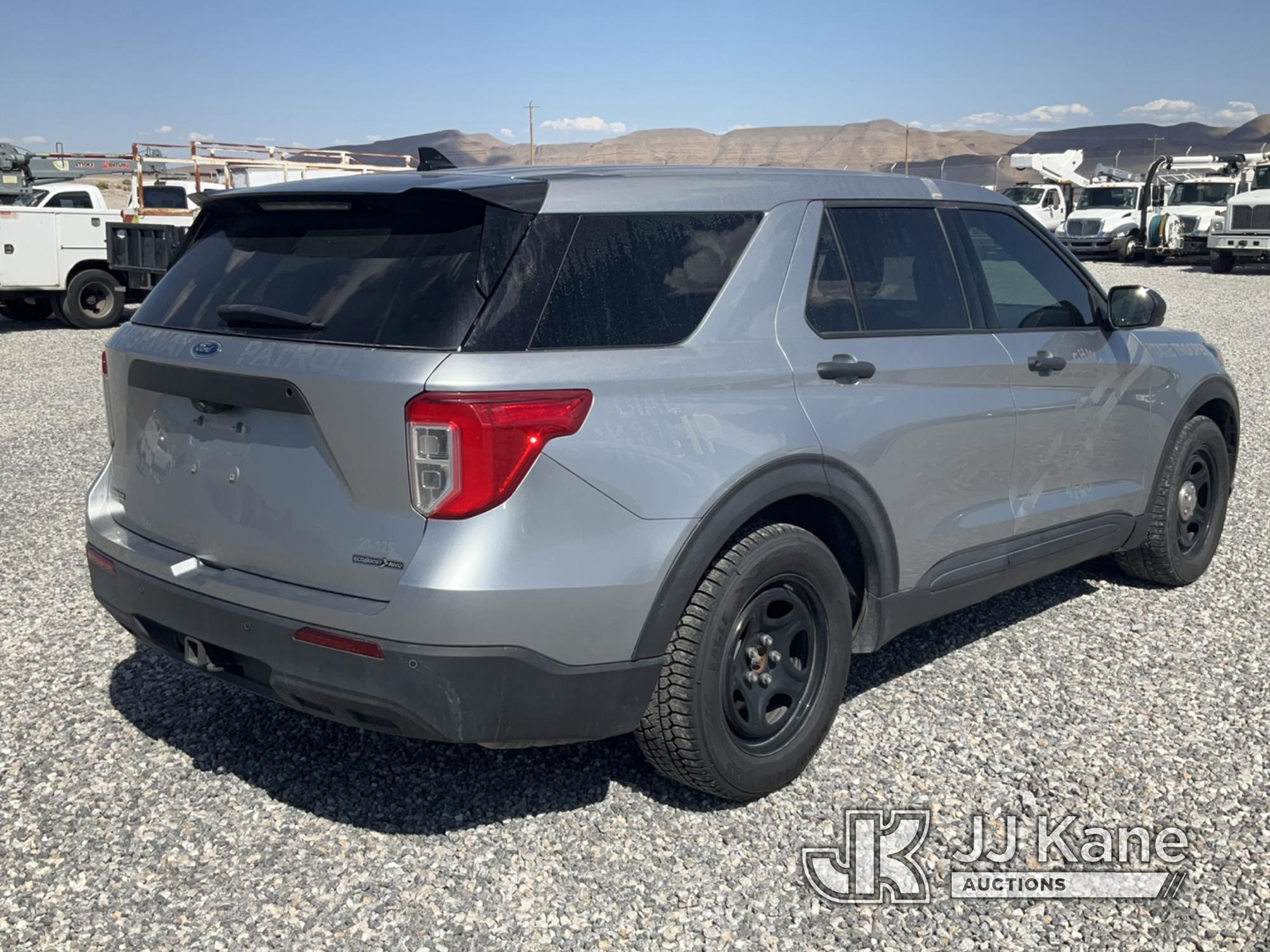 (Las Vegas, NV) 2020 Ford Explorer AWD Police Interceptor No Console Runs & Moves