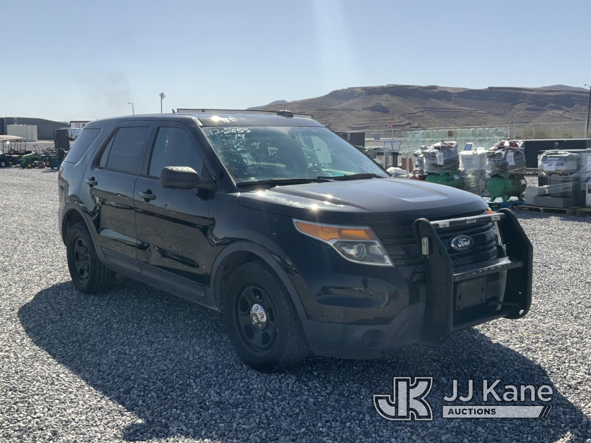 (Las Vegas, NV) 2014 Ford Explorer AWD Police Interceptor Towed In, Body & Interior Damage, Rear Sea