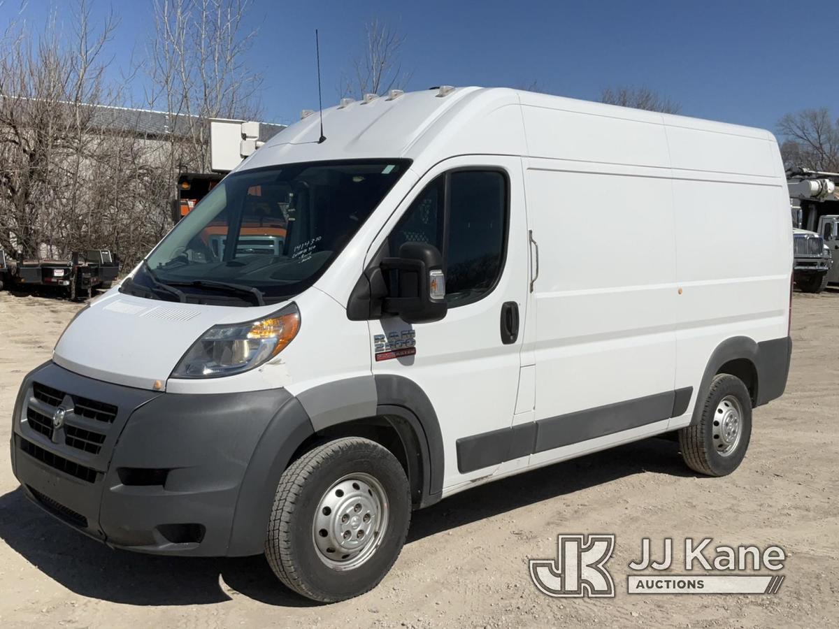 (Des Moines, IA) 2016 RAM 2500 Promaster High Roof Tradesman Cargo Van Runs & Moves