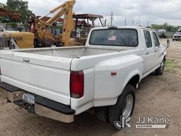 (Houston, TX) 1996 Ford F350 Crew-Cab Dual Wheel Pickup Truck Not Running, Condition Unknown) (Per s