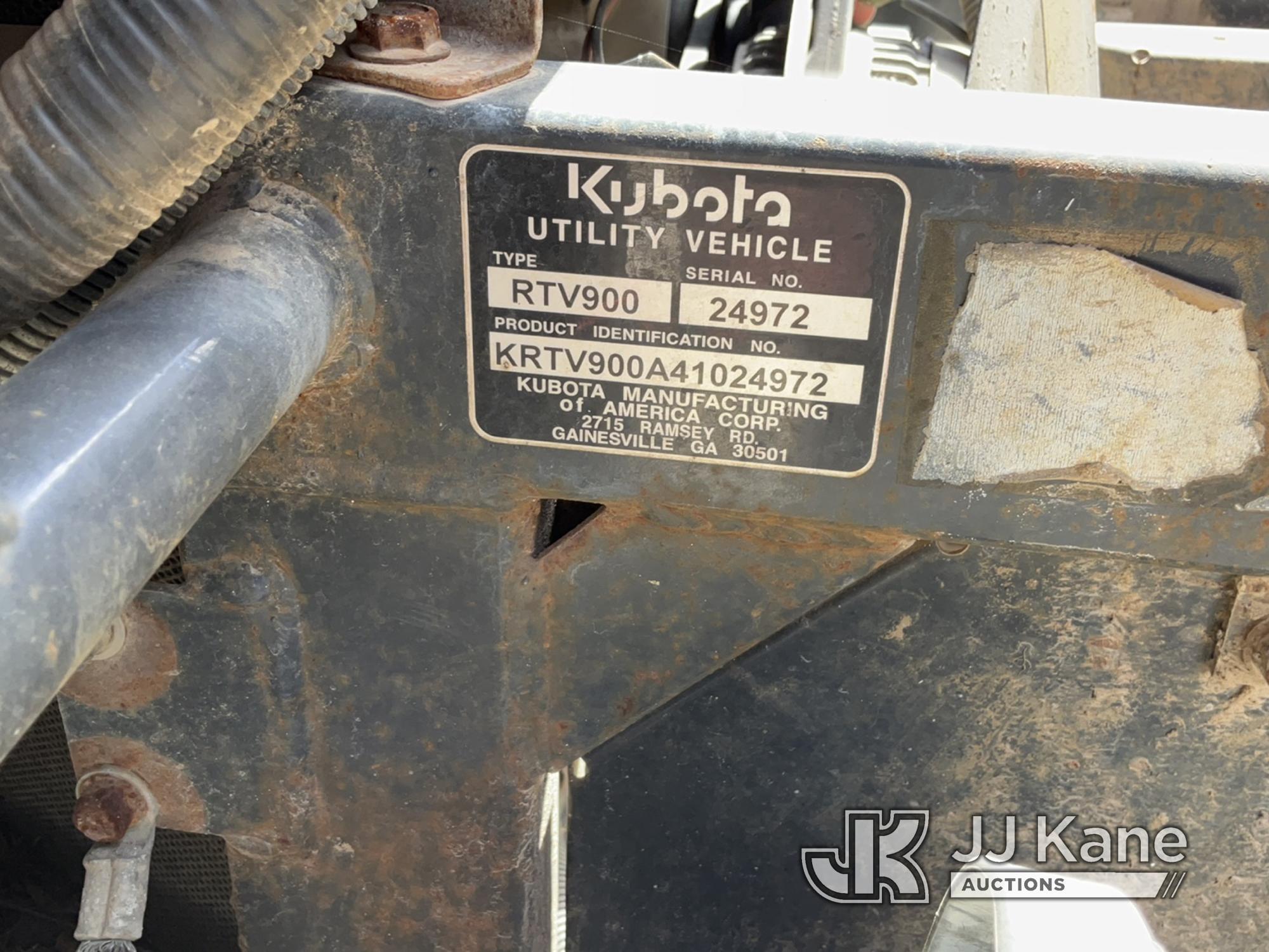 (Tipton, MO) 2004 Kubota RTV-900 4x4 Yard Cart No Title) (Not Running, Condition Unknown