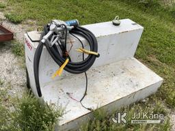 (Hawk Point, MO) Fuel Tank With Pump. (Used. ) NOTE: This unit is being sold AS IS/WHERE IS via Time