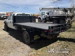 (Kansas City, MO) 2015 Ford F550 4x4 Extended-Cab Flatbed Truck Not Running, Condition Unknown, Has