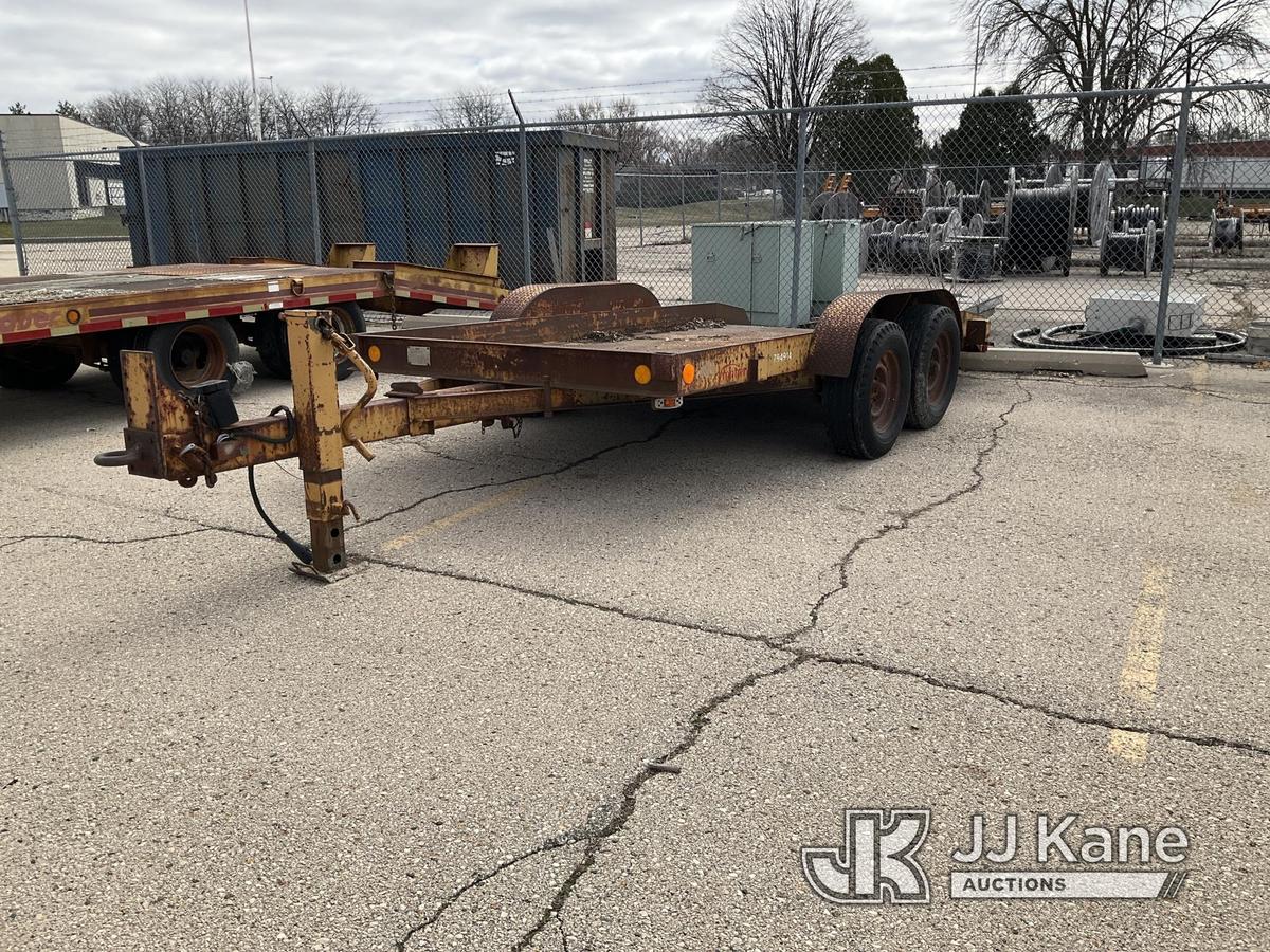 (Sun Prairie, WI) 1984 Butler LT1014 Trailer Needs tire (weathered, old age)  Deck Is 6FT Wide And 1