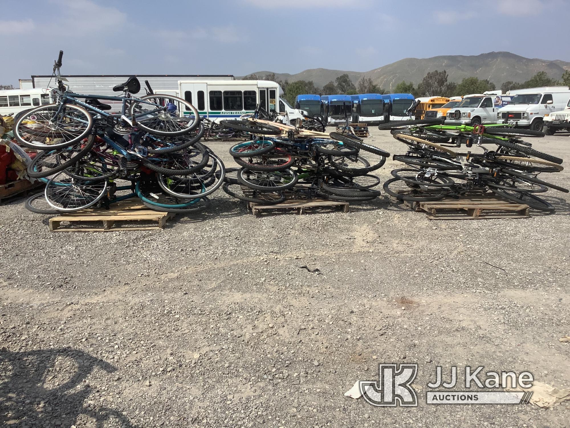 (Jurupa Valley, CA) 3 Pallets Of Bicycles (Used) NOTE: This unit is being sold AS IS/WHERE IS via Ti