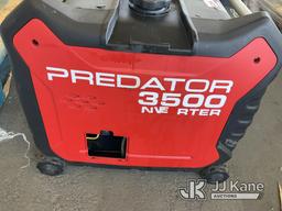 (Jurupa Valley, CA) Predator 3500 Generator (Used) NOTE: This unit is being sold AS IS/WHERE IS via