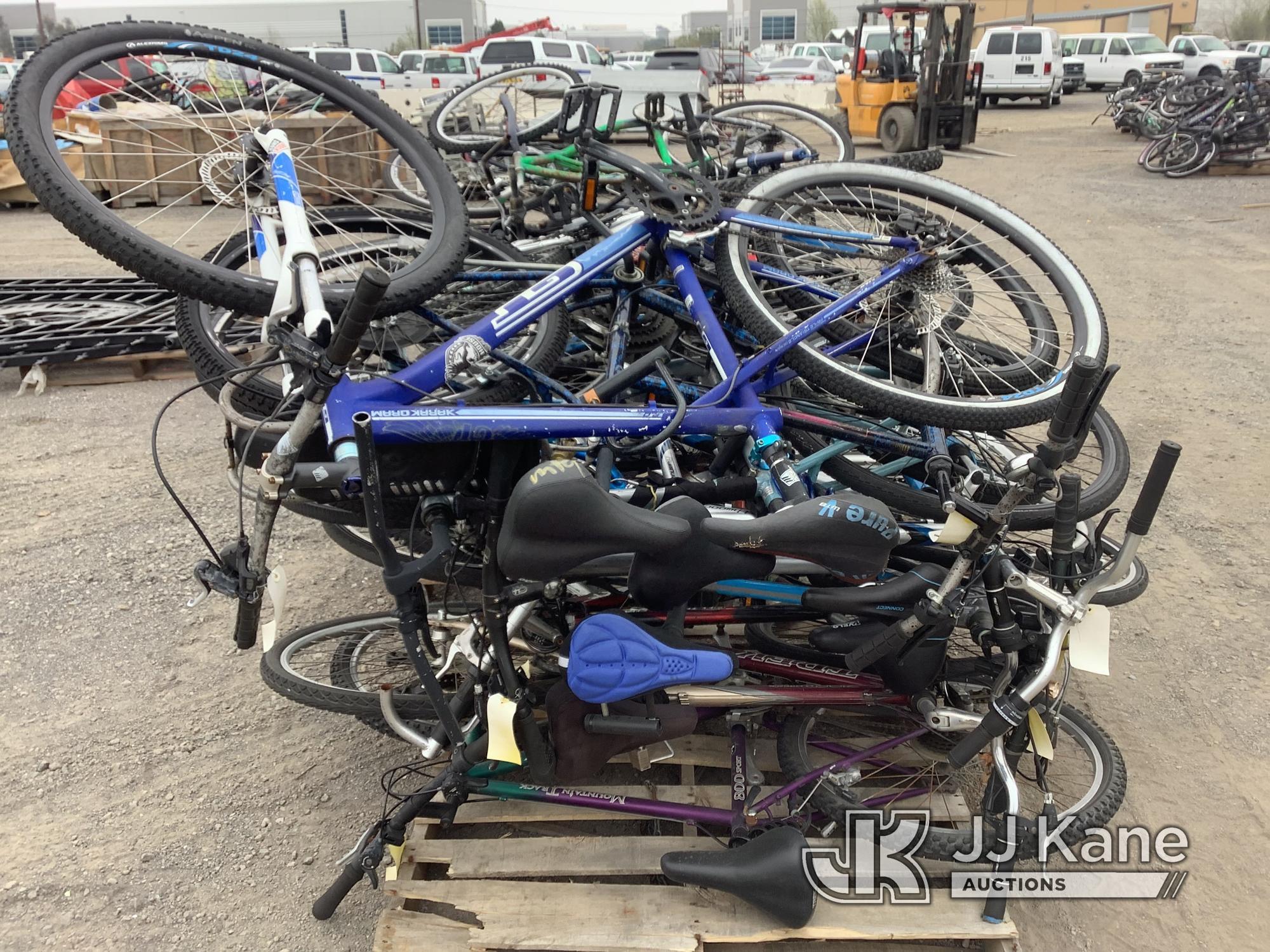 (Jurupa Valley, CA) 3 Pallets Of Bicycles (Used) NOTE: This unit is being sold AS IS/WHERE IS via Ti