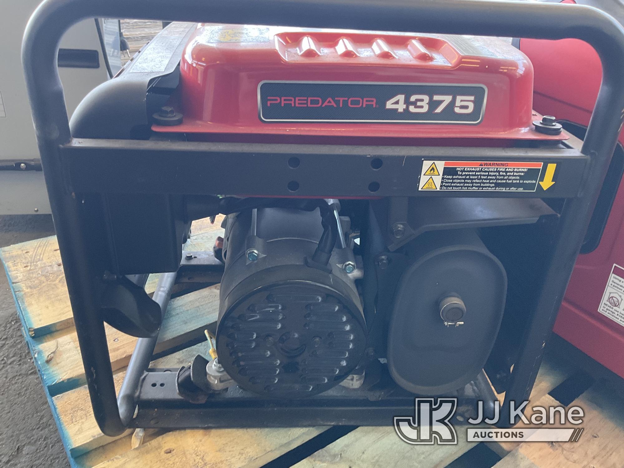 (Jurupa Valley, CA) 1 Predator 4375 Generator (Used) NOTE: This unit is being sold AS IS/WHERE IS vi