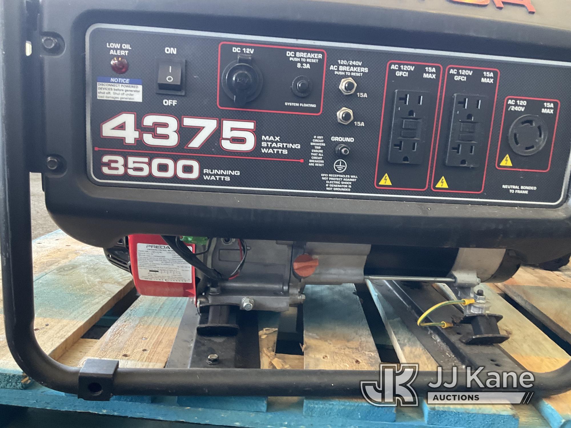 (Jurupa Valley, CA) 1 Predator 4375 Generator (Used) NOTE: This unit is being sold AS IS/WHERE IS vi