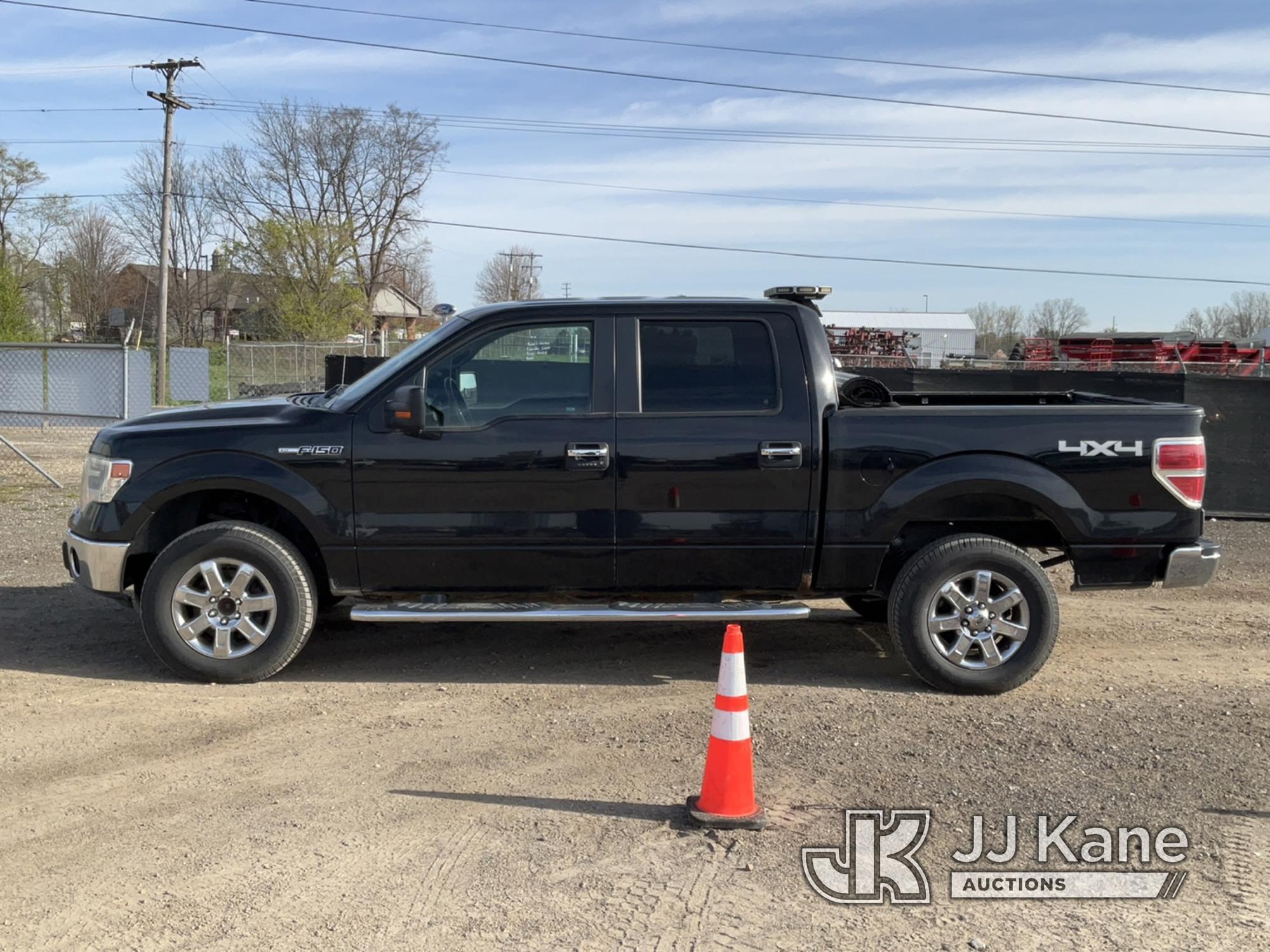 (Charlotte, MI) 2014 Ford F150 4x4 Crew-Cab Pickup Truck Runs, Moves, Rust, Body Damage, Engine Ligh