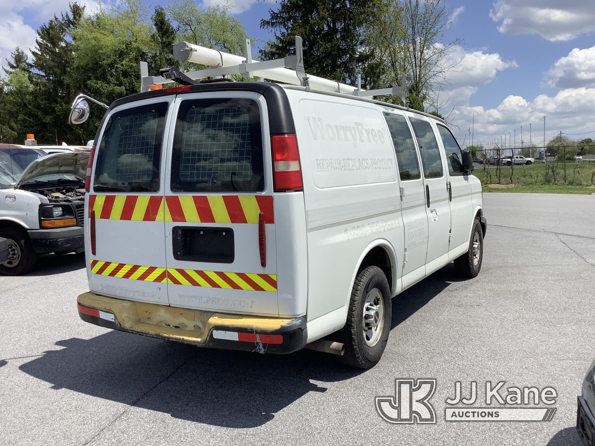 (Chester Springs, PA) 2011 GMC Savana G3500 Cargo Van Runs & Moves, Interior Damage, Rust & Body Dam