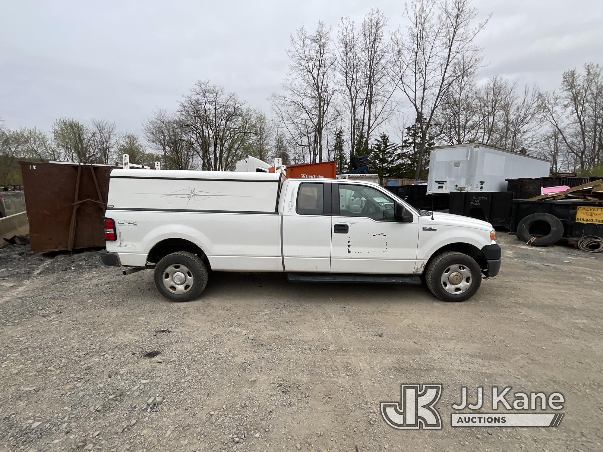 (Catskill, NY) 2008 Ford F150 4x4 Extended-Cab Pickup Truck Runs & Moves) (Brake Light On Dash, Rust