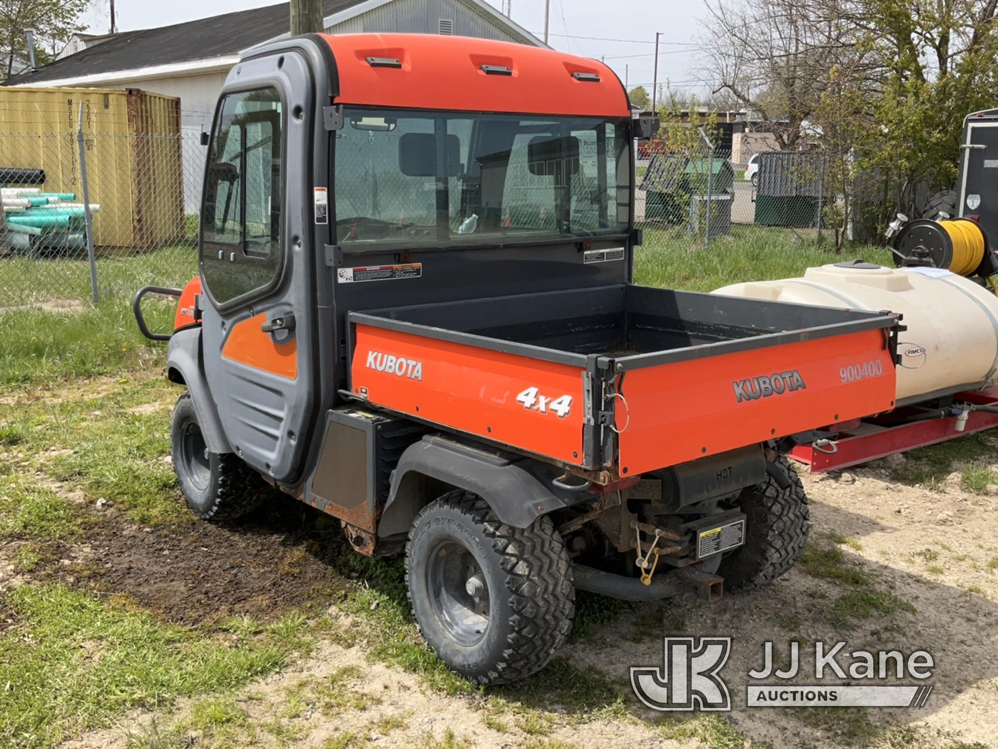 (Charlotte, MI) Kubota RTV1100 4X4 Utility Cart No Title) (Runs, Moves - Only Moves in Low and Rever