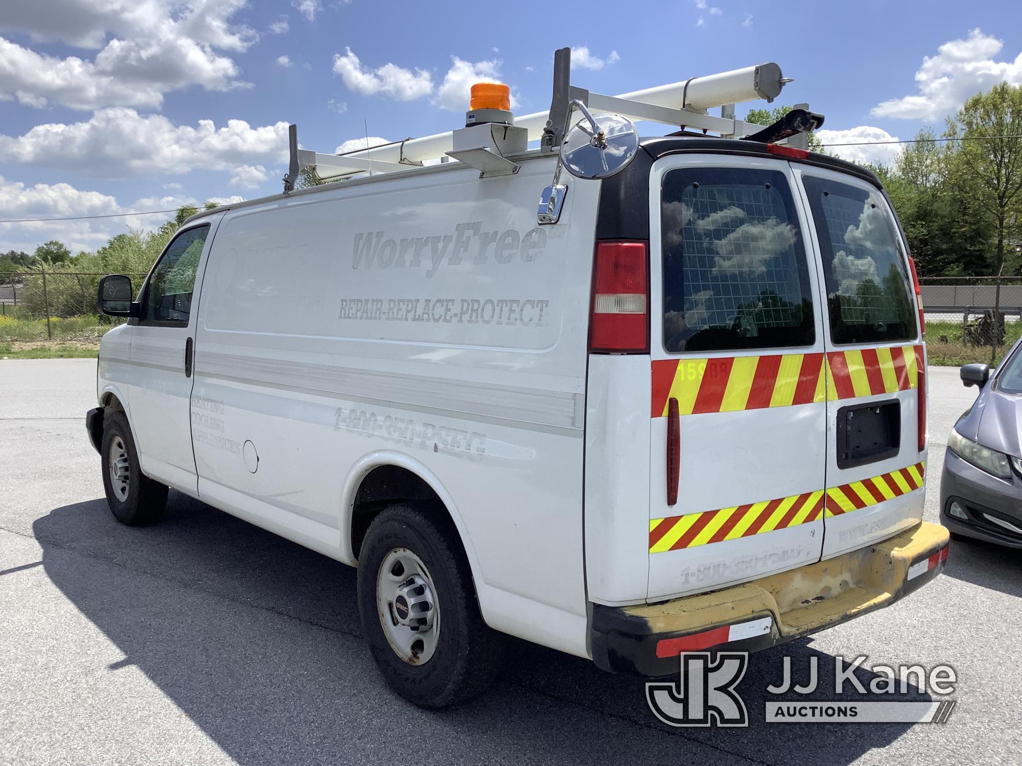 (Chester Springs, PA) 2011 GMC Savana G3500 Cargo Van Runs & Moves, Interior Damage, Rust & Body Dam