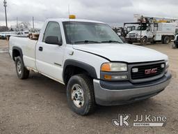 (Charlotte, MI) 2002 GMC Sierra 2500 Pickup Truck Runs & Moves) (Jump To Start, Rust Damage, Body Da